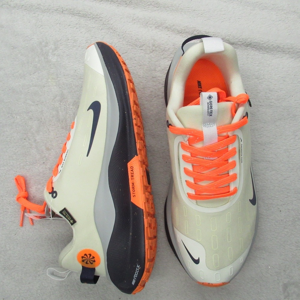 Nike Mens Running Shoes 9 White Reactx Infinity Run 4 Light GTX Waterproof NEW - Picture 4 of 11